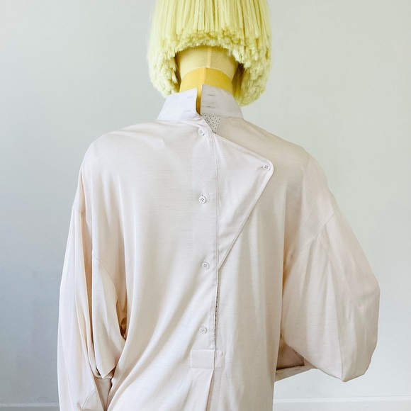 Stella McCartney Vintage Rare Runway Neutral Beige Tunic Top SZ 2/38 - Picture 4 of 14